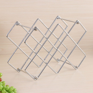 Étagère à <span class=keywords><strong>vin</strong></span> <span class=keywords><strong>murale</strong></span> en acier inoxydable, support décoratif, étagère de cuisine, stockage or, porte-bouteille comptoir, porte-tasses à <span class=keywords><strong>vin</strong></span> en métal - Product Image 1