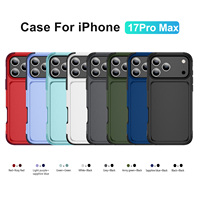 Étui de téléphone portable hybride antichoc 2-en-1 en TPU et PC pour 17 Pro Max et autres modèles, design IMD tendance