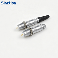 Connecteur coaxial femelle demi-lune Sinztion S Series FFA ERA 2S 1-6 broches avec cœurs et broches personnalisables
