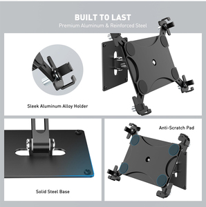 <span class=keywords><strong>Support</strong></span> <span class=keywords><strong>mural</strong></span> pour <span class=keywords><strong>tablette</strong></span> en alliage d'aluminium robuste avec rotation à 360° °   Boîtier de sécurité <span class=keywords><strong>antivol</strong></span> à bras rotatif et pliable pour système de point de vente commercial - Product Image 6