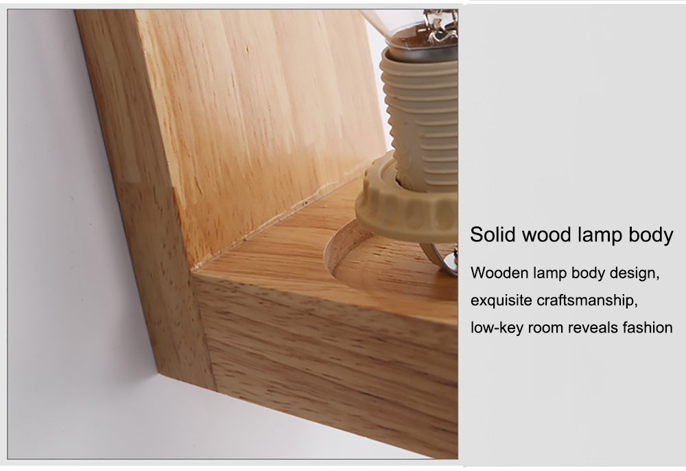 Creativity Indoor Modern Wall Lamp Lights Bedroom Corridor Decorative Nordic Wooden Wall Lamp For Bedroom