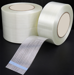 เทปตาข่ายไฟเบอร์กลาสใสทนความร้อนแบบกาวเหนียวพิเศษชนิดใช้น้ำ  ด้านเดียว  ยาว 50 เมตร สำหรับปิดผนึกกล่องบรรจุภัณฑ์อย่างหนัก - Product Image 6