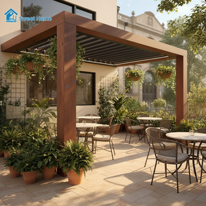 Pergola Intégrée en Aluminium Sweet Home, Construction Robuste Résistante au Vent, <span class=keywords><strong>Abri</strong></span> Extérieur <span class=keywords><strong>pour</strong></span> Cour et Espace <span class=keywords><strong>de</strong></span> Vie en Plein Air - Product Image 5
