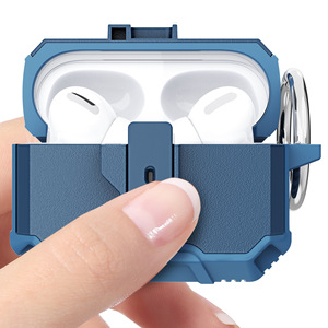 Funda Protectora Rígida de TPU a Prueba de Golpes para <span class=keywords><strong>Apple</strong></span> Air Pods <span class=keywords><strong>Pro</strong></span> 3, Cubierta para Auriculares con Hebilla para Airpods Pro3 Anti-golpes - Product Image 3