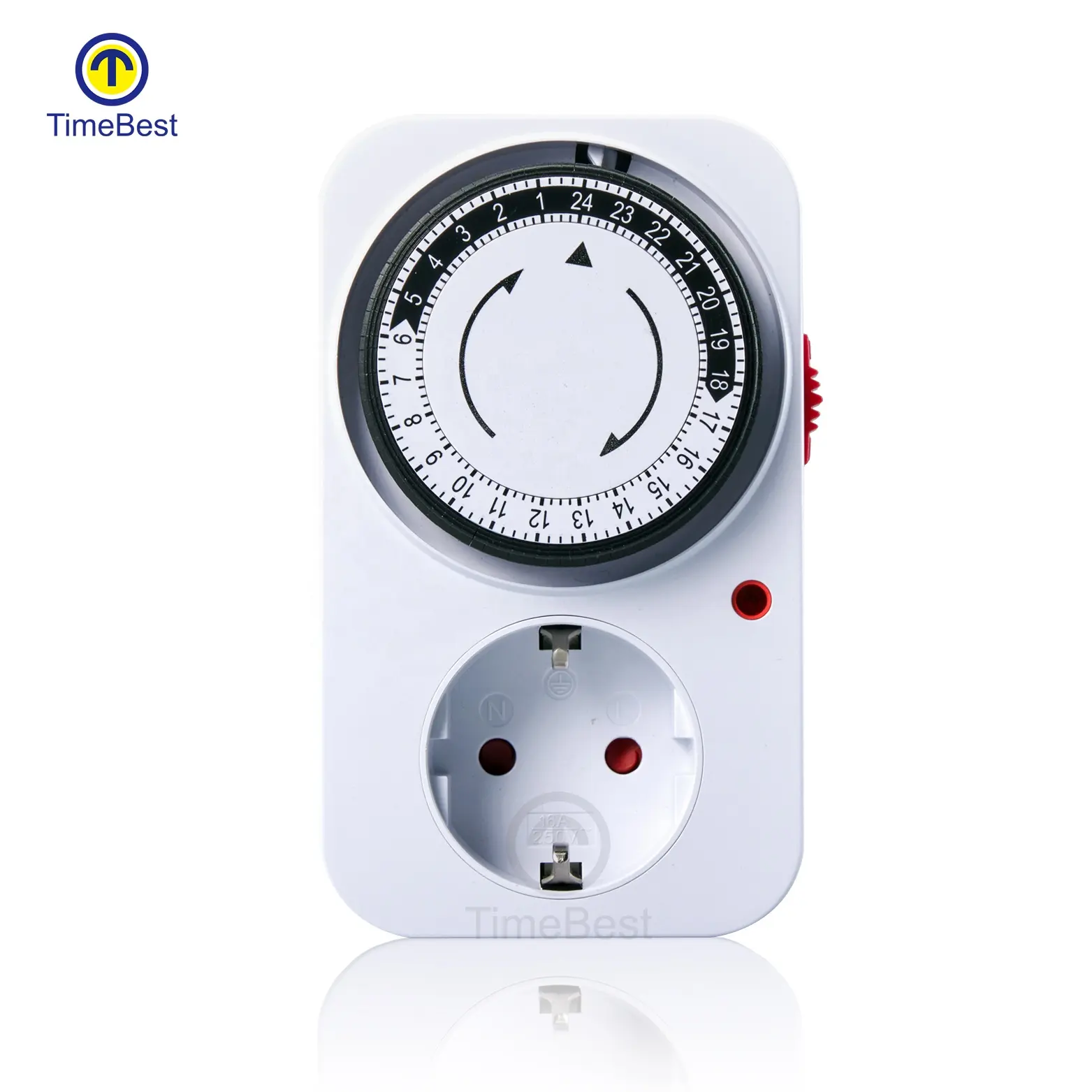 24-Uur Dagelijks Mechanische Timer Stopcontact Lichtschakelaar Plug Timer