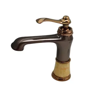 Hiện đại lưu vực vòi nước chất lượng cao Brown màu vàng cổ điển cơ thể đồng vòi nước bồn rửa phòng tắm Mixer lưu vực Brass vòi nước