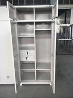 Station de travail de bureau moderne avec armoire, séparateurs multi-trous, tiroirs pliables mécaniques à glissière, salle de sport, atelier, coffre-fort pour le personnel