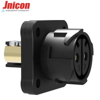 Jnicon M25 2P prise femelle prise mâle connecteur Xlr étanche IP67 50A 500V connecteur électrique haute puissance connecteur de verrouillage poussoir