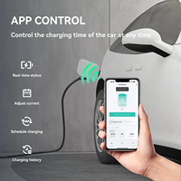 Nouvelle borne de recharge murale AC Tpson 22 kW Type 2 pour véhicules électriques, indice de protection IP65, design moulé sur mesure, garantie de 2 ans, pour parkings publics commerciaux