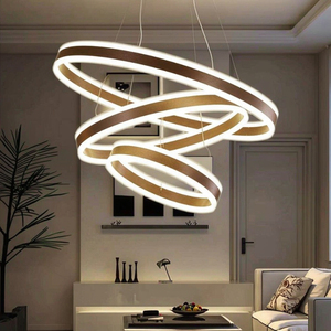 Moderner Luxus-LED-Kronleuchter für zu Hause Dimmbare Unterputz-Decken pendel leuchte Schwarz Fernbedienung für Wohnzimmer - Product Image 5