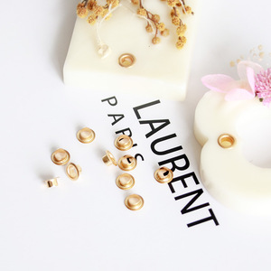 Boucles à œillets en laiton, rivets creux en cuivre pour sacs, chaussures, chapeaux, rideaux, étiquettes et accessoires - Product Image 1