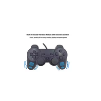 Manette de jeu noire filaire 1.8m pour manette PS2 Joypad pour manette d'interface hôte PS2