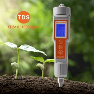 Medidor de solo salgado, tds/ec/temperatura para plantas, agricultura, florestal, horticultura de solo, testador de qualidade do solo