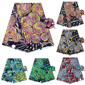 Tissu africain super brillant perlé, imprimés africains, tissu super brillant doré, tissu africain super brillant, <span class=keywords><strong>6</strong></span> <span class=keywords><strong>yards</strong></span>, <span class=keywords><strong>pagne</strong></span> pour fille, pour fête de mariage - Product Image 1