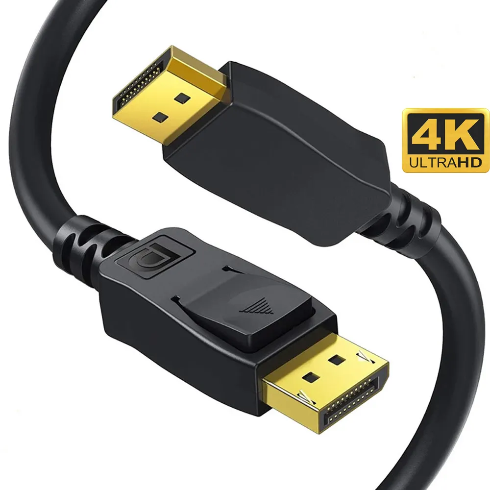 Pasokan Pabrik 1.5M DP Ke DP Kabel Rakitan Displayport 4K 60Hz Kabel Display Port DP 1.2