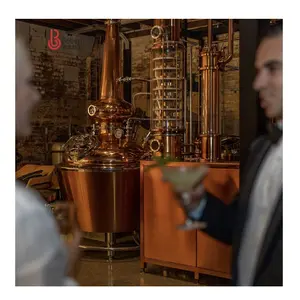 Pot de cuivre Whisky Still 500l Multifonctionnel Whisky, Vodka, Gin, Rhum Colonne Alcool Distillateur Multifonctionnel Distillateur