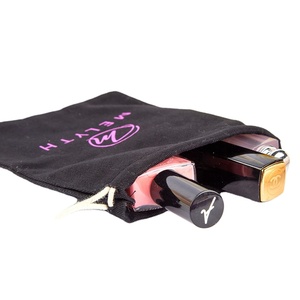 Bolsas de Lona de Algodón Negras Reutilizables y Duraderas con Cordón, Bolsitas para Regalos y Joyería, para Ropa y Calcetines, Reciclables - Product Image 2