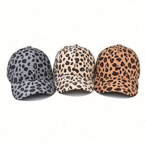 Wholesale Leopard Print Corduroy Baseball Cap New Warm Outdoor Fashion Trendy Sports <b>Hat</b> <b>for</b> Women Men - Product Image 2