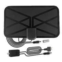 Antena de TV TDT DVB-T2 Digital HDTV VHF UHF con Amplificador de Señal para Interiores HD 4K para Smart TV