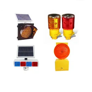 Top Sale IP65 Gelb/Rot Solar blinkende LED Verkehrs gelb Warnleuchte