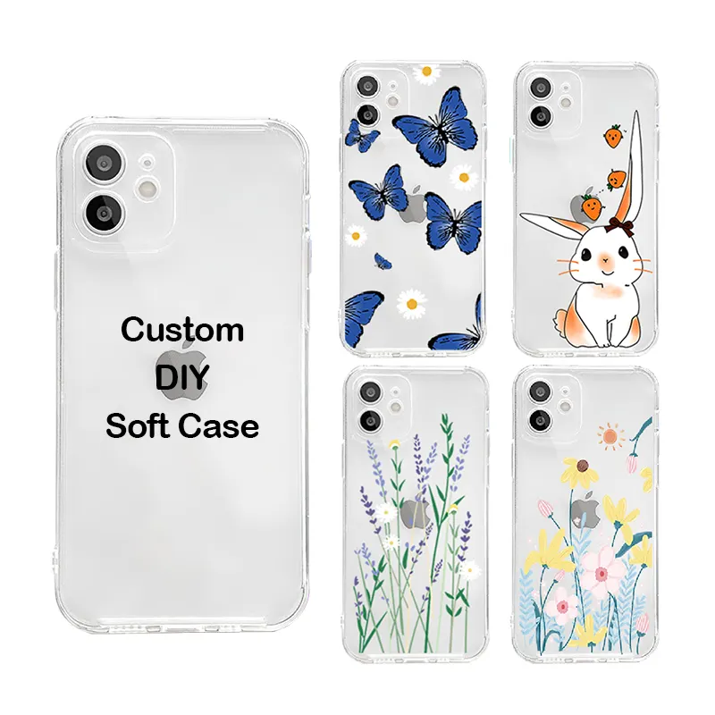 Manufacturer Customized Clear Phone Case for Nokia OPPO Vivo Samsung iPhone 13 pro Back Covers