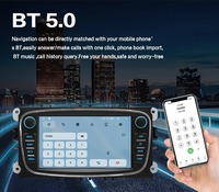 Autoradio RDS DVD Android 15 4G LTE Lecteur multimédia vidéo pour voiture Carplay Auto pour Ford Focus Mondeo C-MAX S-MAX Galaxy II Kuga
