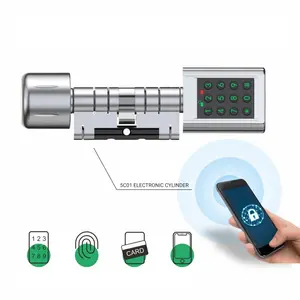 Jixin Hoge Kwaliteit 15Mm Wifi Smart Stalen Deurslot Cilinder 120 Cam Lock