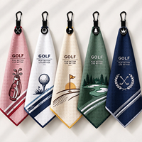 Serviettes de golf en vrac prêtes à offrir, accessoires de golf, serviette de golf en coton avec clip