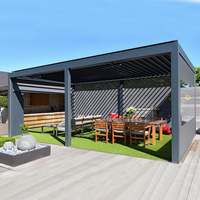 Kit de pergola motorisée en aluminium à lames orientables pour terrasse et jardin, électrique, Australie