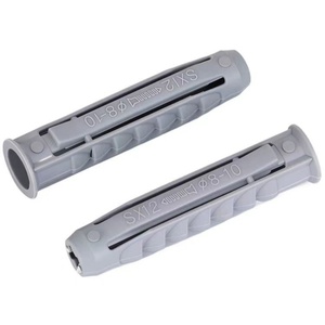 NINDEJIN 100 pièces/sac, tube d'expansion en plastique, bouchon en caoutchouc, chevilles murales, chevilles murales à nervures M6 M8 M10, <span class=keywords><strong>vis</strong></span> autotaraudeuses - Product Image 4