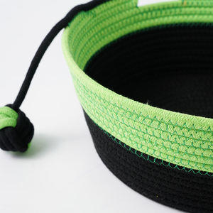 Оптовая продажа, дышащая кровать для домашних животных, хлопковая веревка, Тканое гнездо для кошек, теплая домашняя кровать для домашних животных, кровати для собак - Product Image 4