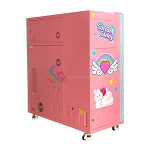 High-Tech Fully Automatic Cotton <b>Candy</b> Floss Machine Outdoor Vending Coin-Operated Games Variety Flavors Flower Designs English - Product Image 4