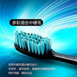 Cepillo de dientes de cerdas medianas y duras Benno para hombres, cepillo de dientes manual con diseño ondulado para adultos, uso doméstico - Product Image 2