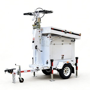 Portable Solar <b>LED</b> <b>Light</b> Tower 7m Mast Mobile Trailer 4*150W LED360 Degree Rotation UST 900 New Arrival Solar Lighting Tower 360 - Product Image 4