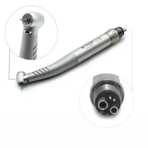 Dr.Super Huaer Pieza De Mano Dental Equipments Push Button Fiber Optic 6 Holes High Speed Turbine Electric Dental Handpiece