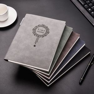 Customized Logo Business <b>Notebook</b> Stationery Vintage Soft Leather Copybook Student <b>Diary</b> Sheep Bap Leather Office <b>Notebook</b> - Product Image 2