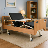 Table de repas en bois grainé avec coussin de tête rembourré pour s'asseoir, idéale pour la maison, chambre d'amis ou conversion.