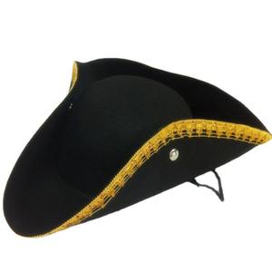 Chapeaux de fête amusants, style colonial, chapeau tricorne, guerre révolutionnaire, chapeau tricorne colonial de luxe - Product Image 1