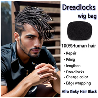 Prix de gros d'usine: vrais cheveux noirs, soie moelleuse, reggae africain, velours tressé sale, dreadlo en vrac Afro crépus ck 30 g/pack