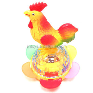 Gallo in Piedi con Girasole Rotante, Luci Colorate e Musica, Meraviglioso Giocattolo Elettronico per Bambini - Product Image 3