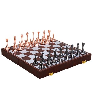 Nuevas piezas de <span class=keywords><strong>ajedrez</strong></span> europeas de metal de gama alta, adornos magnéticos para juegos de <span class=keywords><strong>ajedrez</strong></span>, perfectos como regalo - Product Image 1