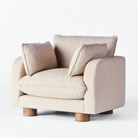 Fauteuil Moderne Élégant Grand Format en Tissu Imprimé Zèbre avec Dossier Croisé, Chaise Simple en Bois pour Salon, Chambre et Hôtel