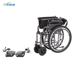 Factory Hot sale big size 51cm Lightweight folding steel Manual Wheelchair <b>for</b> <b>Disabled</b> - Product Image 3