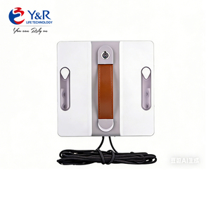 Robot de nettoyage de fenêtres de qualité supérieure, automatique, avec 2 brosses rotatives, pulvérisation d'eau à 4 voies, robot nettoyeur de fenêtres électrique - Product Image 1
