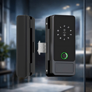 Cerradura Inteligente Digital para Puerta de Vidrio, Acero Inoxidable, Doble Cerrojo, Impermeable, Entrada sin Llave, Huella Dactilar, Nube/Wi-Fi - Product Image 1