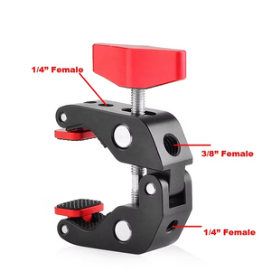 Pinza <span class=keywords><strong>de</strong></span> Sujeción Super Clamp CIp <span class=keywords><strong>de</strong></span> Aluminio para Iluminación LED, Soporte <span class=keywords><strong>de</strong></span> Cámara, Paraguas, Brazo Mágico y Accesorios - Product Image 3