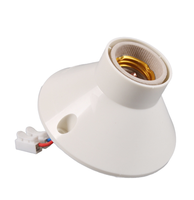 Douille de lampe en céramique E27 avec boîtier en plastique, support de plafonnier pré-câblé pour ampoule LED et lampe chauffante