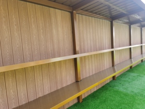 Uvioresistant pannello di recinzione giardino <span class=keywords><strong>esterno</strong></span> WPC pannello di parete legno plastica composito binario recinzione recinzione esterna scherma esterna - Product Image 4