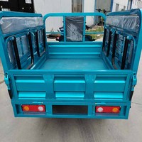 Tricycle électrique pliable 1200W 60V à 3 roues, type Keke Tuk Tuk, pour adultes, avec cabine et sièges passagers, fabriqué en Chine.