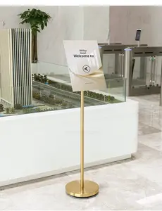 Expositor <span class=keywords><strong>de</strong></span> Letreros con Marco Invisible Premium BOZE, Elegante Exhibición <span class=keywords><strong>de</strong></span> Aluminio para Boutique <span class=keywords><strong>de</strong></span> Lujo y Tienda <span class=keywords><strong>de</strong></span> Muebles, Negro, Plateado, Champán - Product Image 2